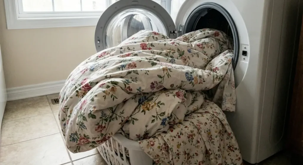 jak prać pościel