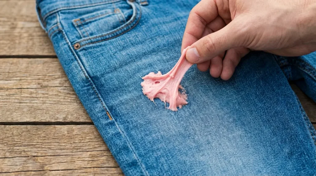 jak usunąć gumę do żucia z ubrania