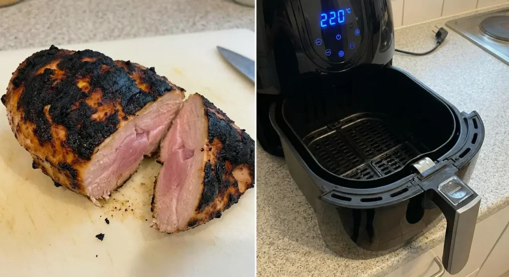 zbyt wysoka temperatura airfryer