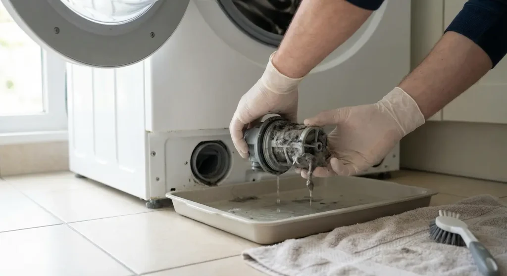 Czyszczenie filtra pompy odpływowej