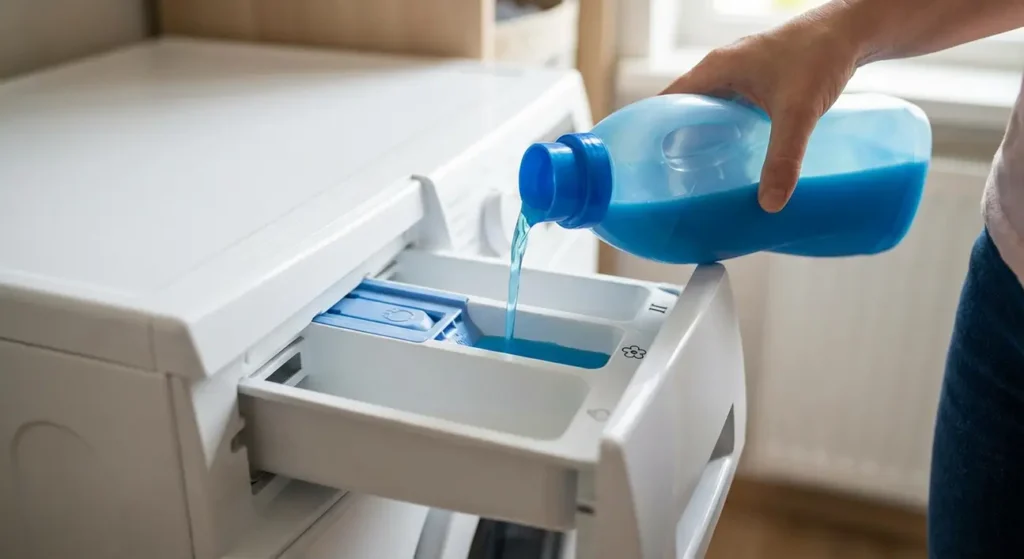 Gdzie wlać płyn do prania