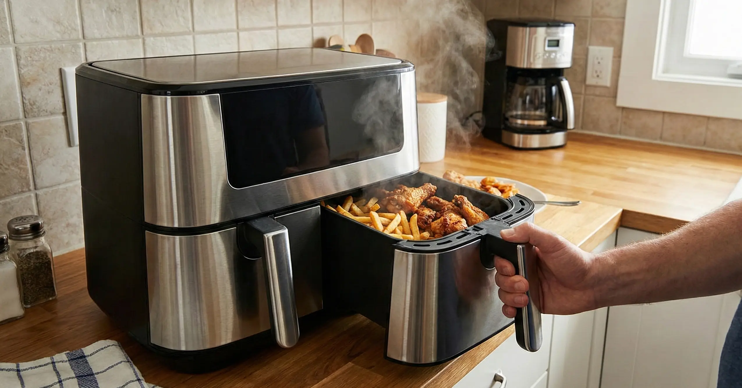 Frytkownica beztłuszczowa dwukomorowa – rodzaje i funkcje